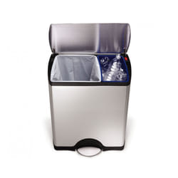 simplehuman CW1830 poubelle 46 L Rectangulaire Acier inoxydable