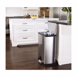 simplehuman CW1830 poubelle 46 L Rectangulaire Acier inoxydable