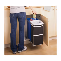 simplehuman CW1016 trieur de déchets de cuisine Noir, Bleu
