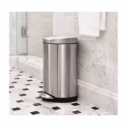 simplehuman CW1833 poubelle 10 L Rond Acier inoxydable