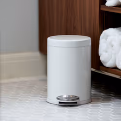 simplehuman CW1853CB 4,5 L Rond Acier inoxydable Blanc