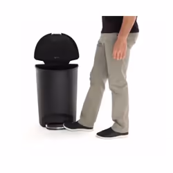 simplehuman CW1355 poubelle 50 L Coin Plastique Noir