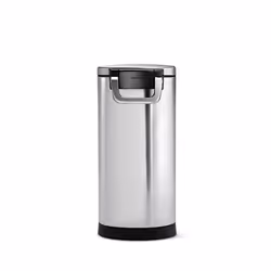 simplehuman CW1886 Sac de rangement et conteneur de croquettes pour animaux de compagnie Conteneur de stockage d'aliments pour animaux de compagnie Acier inoxydable Noir, Gris