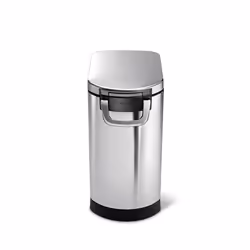 simplehuman CW1886 Sac de rangement et conteneur de croquettes pour animaux de compagnie Conteneur de stockage d'aliments pour animaux de compagnie Acier inoxydable Noir, Gris