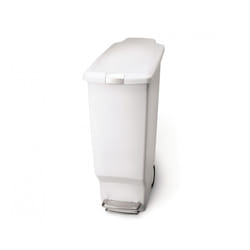 simplehuman CW1362 poubelle 40 L Rectangulaire Plastique Blanc