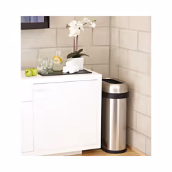 simplehuman CW1467 poubelle 50 L Rond Acier inoxydable