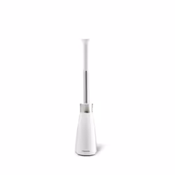 simplehuman BT1083, Support et brosse pour toilettes, Acier inoxydable, Blanc, Plastique, Acier inoxydable, 186 mm, 94 mm