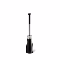 simplehuman BT1084, Support et brosse pour toilettes, Noir, Acier inoxydable, Plastique, Acier inoxydable, 186 mm, 94 mm