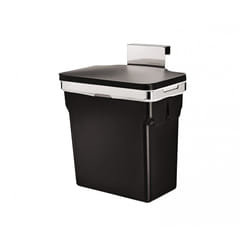 simplehuman CW1643 poubelle 10 L Rectangulaire Acier Noir