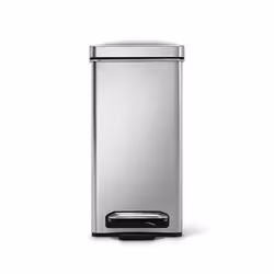 simplehuman CW1898CB, 10 L, Rectangulaire, Acier inoxydable, Acier inoxydable, Pédale, 390 mm