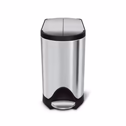 simplehuman CW1899, 10 L, Rectangulaire, Acier inoxydable, Argent, Pédale, 198 mm