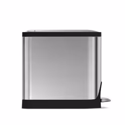 simplehuman CW1899 poubelle 10 L Rectangulaire Acier inoxydable Argent