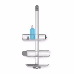 simplehuman BT1099, Aluminium, Acier inoxydable, Gris, Acier inoxydable, Mural, Serviteur de douche, 367 mm, 150 mm