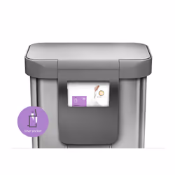 simplehuman CW2023 poubelle 55 L Rectangulaire Acier inoxydable - Vue supplémentaire 4