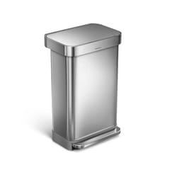 simplehuman CW2024 poubelle 45 L Rectangulaire Acier inoxydable