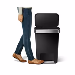 simplehuman Simple Human CW1385CB Poubelle à Bac à Ordure Plastique Noir 32 x 47 x 63,5 cm 45 L