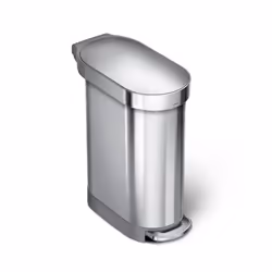 simplehuman CW2044, 45 L, Autres, Acier inoxydable, Argent, Acier inoxydable, Pédale, Acier inoxydable