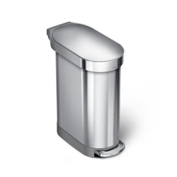 simplehuman CW2044 poubelle 45 L Autres Acier inoxydable Argent, Acier inoxydable