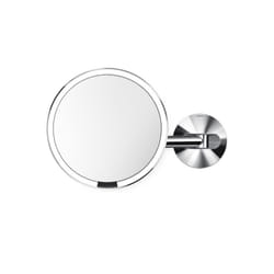 simplehuman ST3016 miroir de maquillage Ventouse Rond Acier brossé