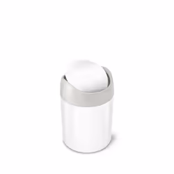 simplehuman CW2079, 1,5 L, Rond, Plastique, Acier, Blanc, Manuel, 12,7 cm