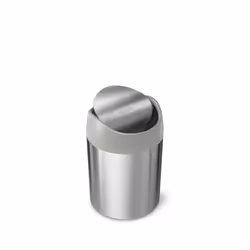 simplehuman CW2084, 1,5 L, Rond, Plastique, Acier inoxydable, Acier brossé, Gris, Manuel, 12,7 cm