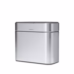 simplehuman CW1645, 4 L, Rectangulaire, Acier inoxydable, Acier inoxydable, Plastique, Acier inoxydable