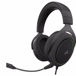 Corsair HS50 PRO STEREO, Avec fil, Jouer, 20 - 20000 Hz, 325 g, Casque, Noir, Vert
