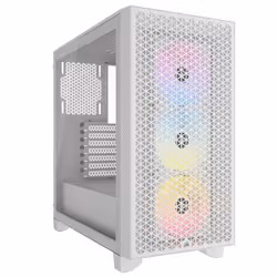 Corsair CC-9011256-WW, Midi Tower, PC, Blanc, ATX, Jouer, Multicolore