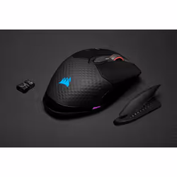 Corsair DARK CORE RGB PRO souris Droitier RF Wireless + Bluetooth + USB Type-A Optique 18000 DPI - Vue supplémentaire 13