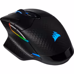 Corsair DARK CORE RGB SE souris Droitier RF Wireless + Bluetooth + USB Type-A Optique 18000 DPI