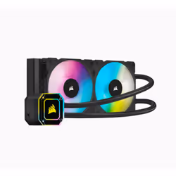 Corsair ICue H100i Elite, Refroidisseur de liquide tout-en-un, 12 cm, 75 cfm, Noir