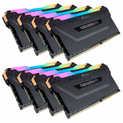 Corsair Vengeance RGB Pro CMW256GX4M8E3200C16, 256 Go, 8 x 32 Go, DDR4, 3200 MHz, 288-pin DIMM