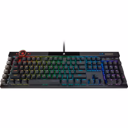 Corsair K100 RGB Optical-Mechanical Gaming clavier USB QWERTZ Allemand Noir - Vue supplémentaire 14