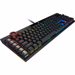 Corsair K100 RGB Optical-Mechanical Gaming clavier USB QWERTZ Allemand Noir - Vue supplémentaire 15