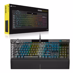 Corsair K100 RGB Optical-Mechanical Gaming clavier USB QWERTZ Allemand Noir