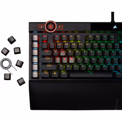 Corsair K100 RGB Optical-Mechanical Gaming clavier USB QWERTZ Allemand Noir - Vue supplémentaire 20