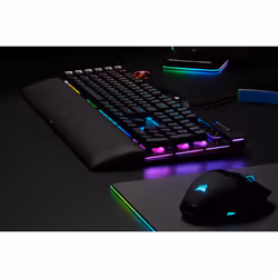 Corsair K100 RGB Optical-Mechanical Gaming clavier USB QWERTZ Allemand Noir - Vue supplémentaire 25