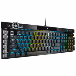 Corsair K100 RGB Optical-Mechanical Gaming clavier USB QWERTZ Allemand Noir - Vue supplémentaire 5