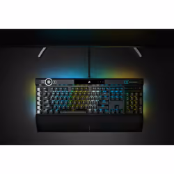 Corsair K100 RGB Optical-Mechanical Gaming clavier USB QWERTZ Allemand Noir - Vue supplémentaire 7