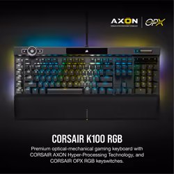 Corsair K100 RGB clavier USB QWERTY Français Noir