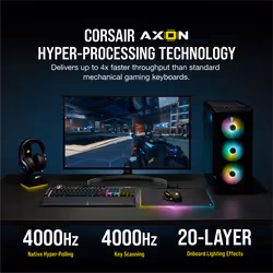 Corsair K100 RGB clavier USB QWERTY Français Noir