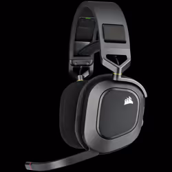 Corsair HS80 RGB, Sans fil, Jouer, 20 - 40000 Hz, 368 g, Casque, Noir