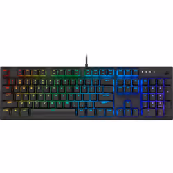 Corsair K60 RGB PRO, Taille réelle (100 %), USB, Clavier mécanique, QWERTY, LED RGB, Noir