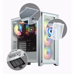 Corsair iCUE 4000X RGB Midi Tower Blanc - Vue supplémentaire 19