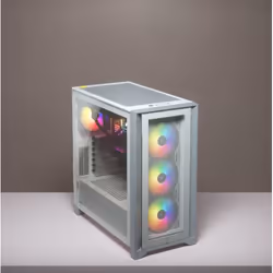 Corsair iCUE 4000X RGB Midi Tower Blanc - Vue supplémentaire 4