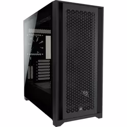 Corsair 5000D AIRFLOW, Midi Tower, PC, Noir, ATX, EATX, micro ATX, Mini-ITX, Plastique, Acier, Verre trempé, Jouer