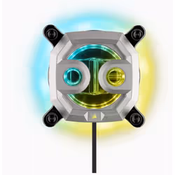 Corsair XC7 RGB, Bloc d'eau, Argent, LGA 1150 (Emplacement H3), LGA 1151 (Emplacement H4), LGA 1155 (Socket H2), LGA 1156 (So ...