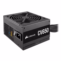 Corsair RPS0128, 650 W, 100 - 240 V, 47 - 63 Hz, 10 - 5 A, 130 W, 624 W