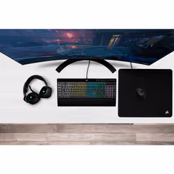 Corsair K55 RGB PRO clavier USB QWERTZ Allemand Noir