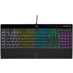Corsair K55 RGB PRO clavier Jouer USB QWERTY Espagnole Noir